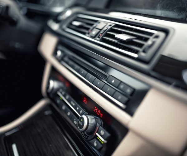 car ventilation system and air conditioning - details and controls of modern car